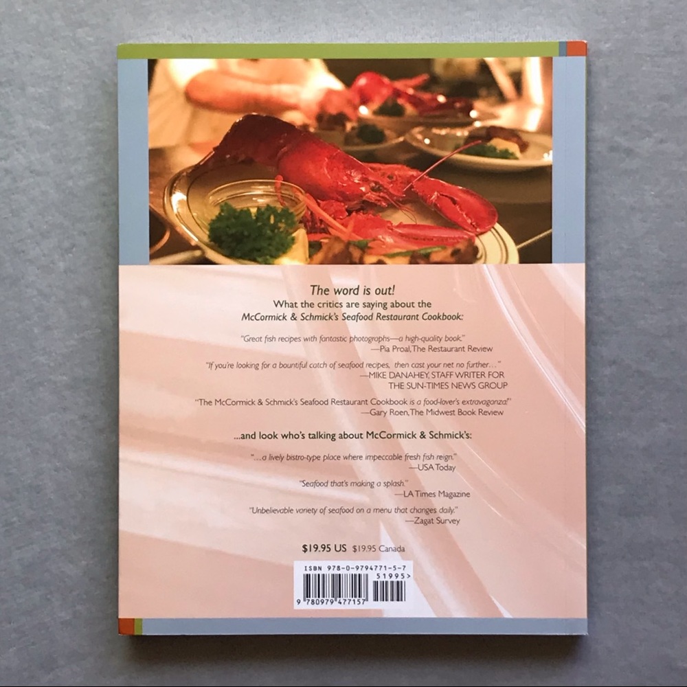 NEW McCormick & Schmick’s Seafood Restaurant Cookbook Special Edition Paperback - Picture 3 of 3